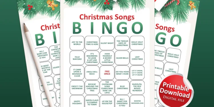 Christmas Bingo Cards Printable: Stress-Free Games for Your Holiday Party
