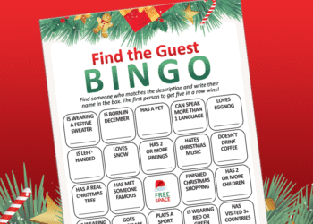 How to Play Christmas Find the Guest Bingo at Your Holiday Party