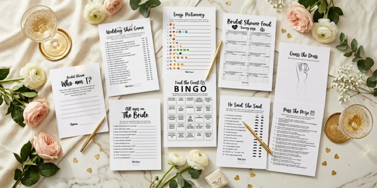 15 Printable Bridal Shower Games That Work for Any Size Group