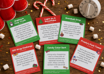 The Best Minute to Win It Christmas Games for Every Crowd (44 Printable Challenges!)